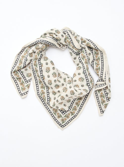 Lenço grande estampado - Kiabi