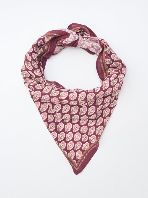 Lenço grande estampado - Kiabi