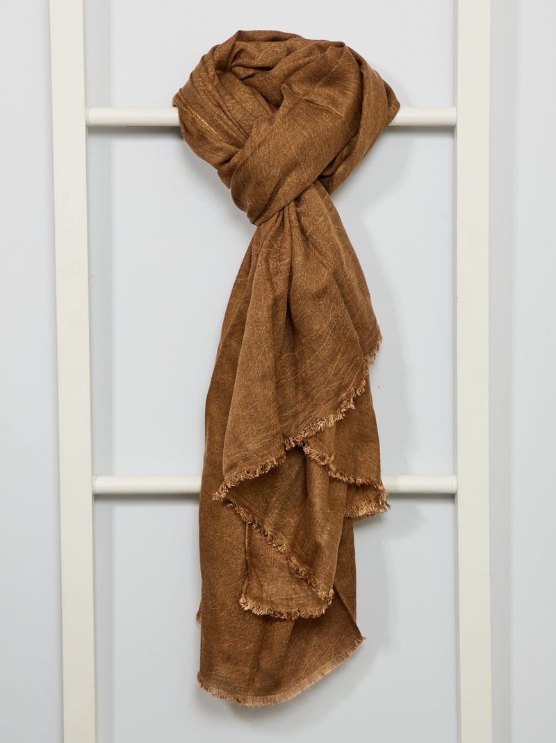 Lenço leve camel em viscose Camel - Kiabi