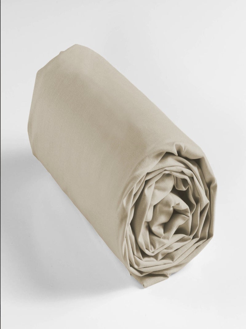 Lençóis com elástico algodão noa promo linge Bege - Kiabi