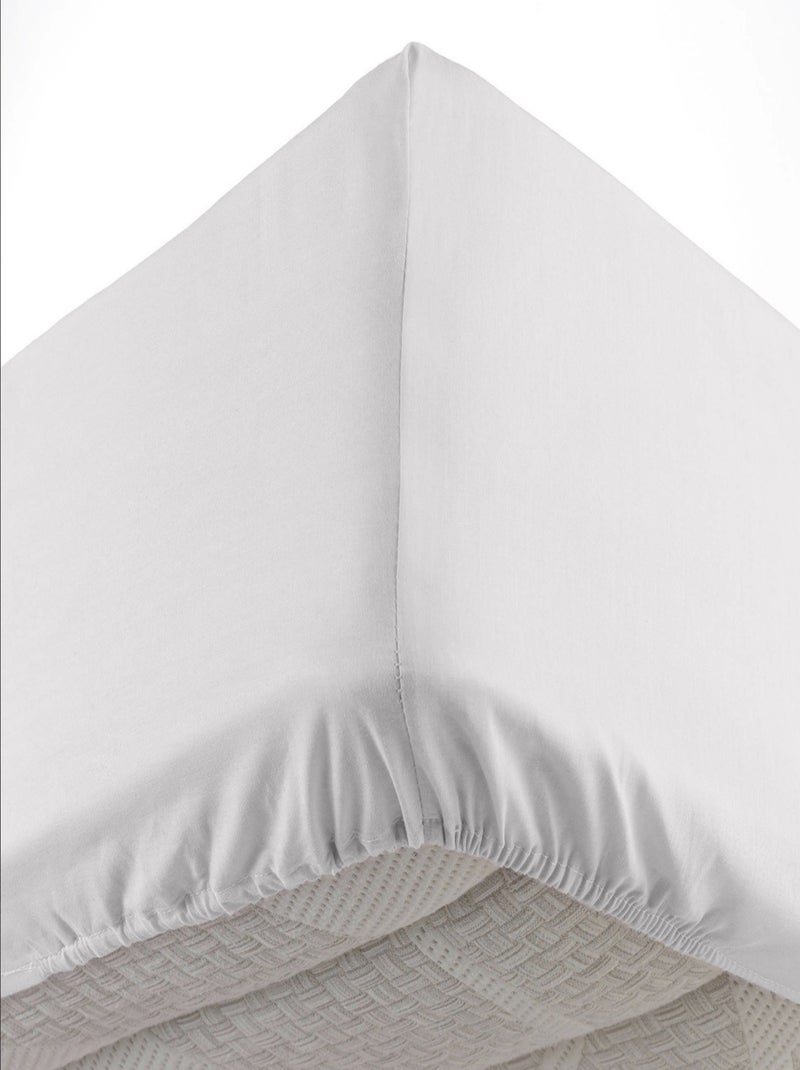 Lençóis com elástico algodão noa promo linge Branco - Kiabi