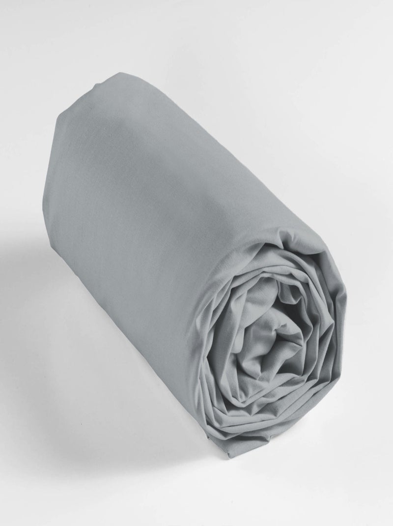 Lençóis com elástico algodão noa promo linge Cinza - Kiabi