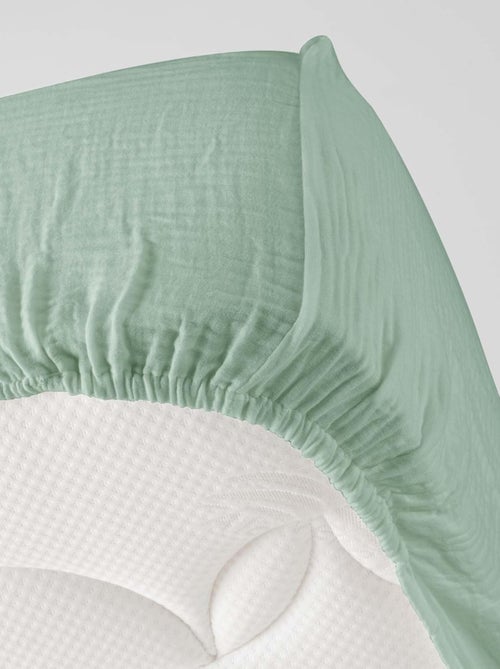 Lençóis com elástico gaze de algodão alia promo linge - Kiabi