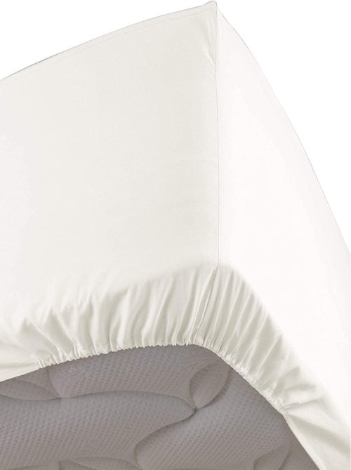 Lençóis com elástico percal de algodão lia promo linge - Kiabi Lençóis com elástico percal de algodão lia promo linge - Kiabi