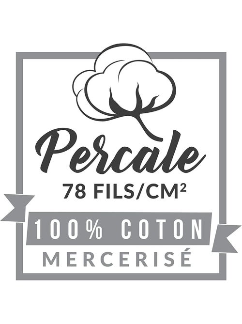 Lençóis com elástico percal de algodão lia promo linge - Kiabi Lençóis com elástico percal de algodão lia promo linge - Kiabi