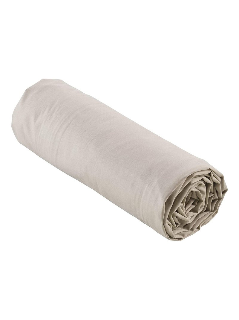 Lençóis com elástico percal de algodão lia promo linge Castanho-glacé - Kiabi