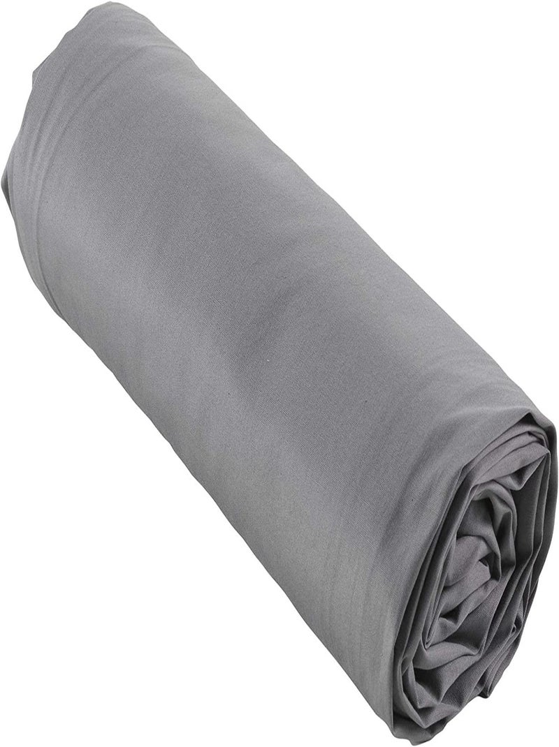 Lençóis com elástico percal de algodão lia promo linge Cinza antracite - Kiabi