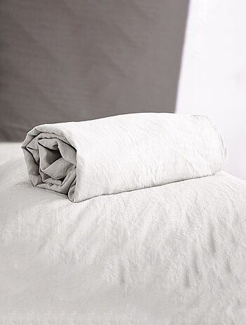 Lençol ajustável liso - 1 ou 2 pessoas / 90x190 / 140x190 / 160x200