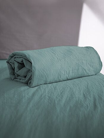 Lençol ajustável liso - 1 ou 2 pessoas / 90x190 / 140x190 / 160x200