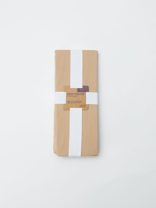 Lençol ajustável para 1 pessoa 90 x 190 em algodão - Kiabi Home - Kiabi Lençol ajustável para 1 pessoa 90 x 190 em algodão - Kiabi Home - Kiabi