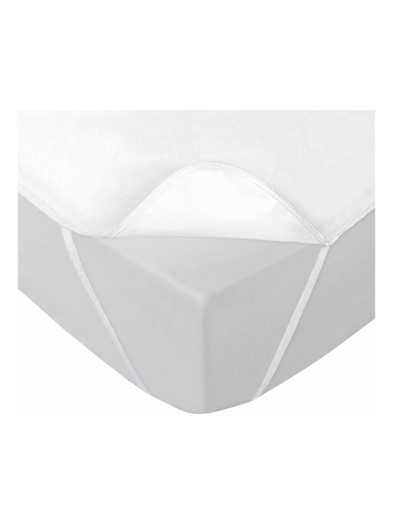 Lençol anti-ácaros impermeável Branco - Kiabi