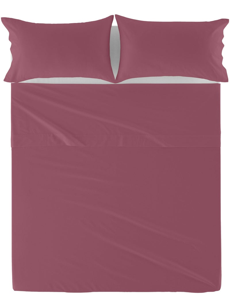 Lençol Basic "Happyfriday" Magenta - Kiabi