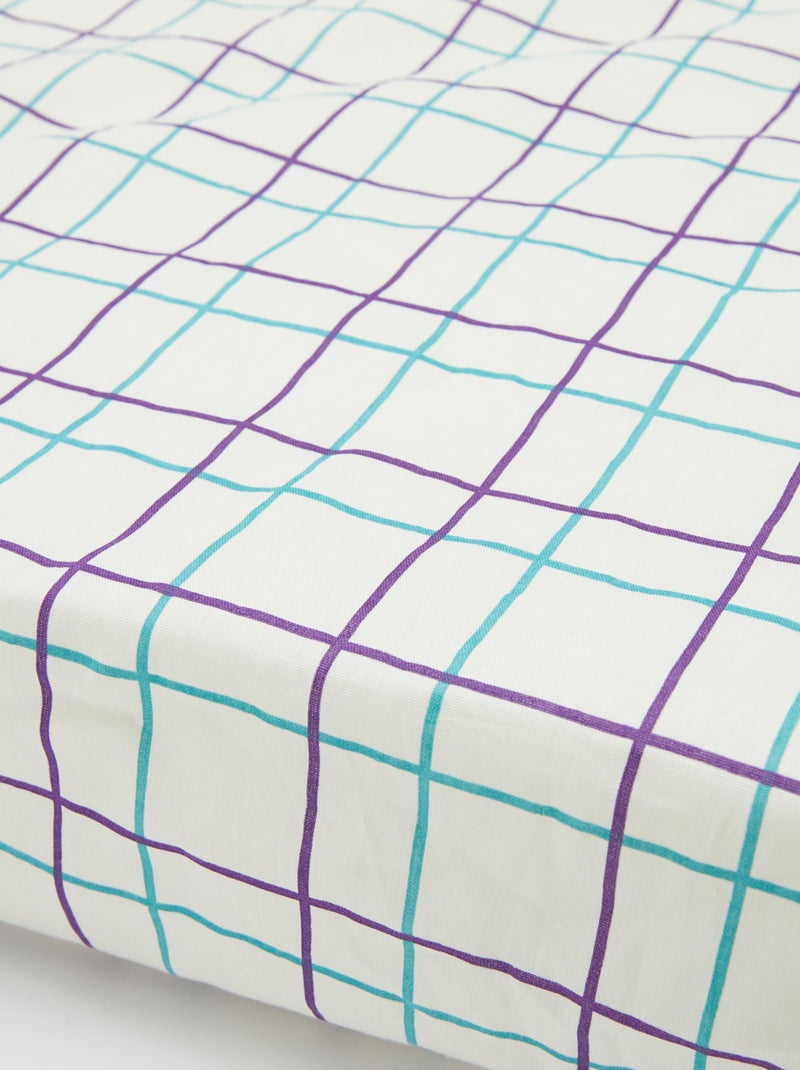 Lençol-capa casal (160x200) de algodão - Kiabi Home BEGE - Kiabi