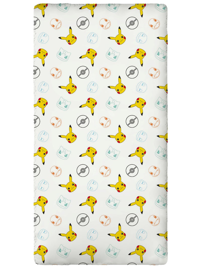 Lençol-capa de solteiro 'Pokémon' Azul - Kiabi