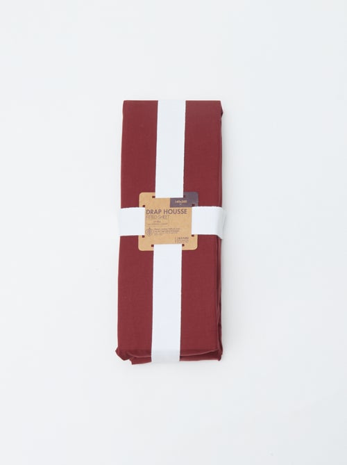 Lençol-capa liso 140 x 200 cm - Kiabi