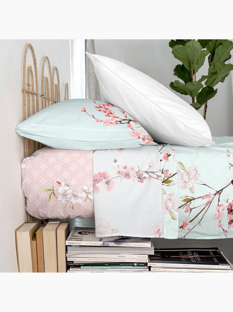 Lençol Chinoiserie "Happyfriday" Multicolorido - Kiabi