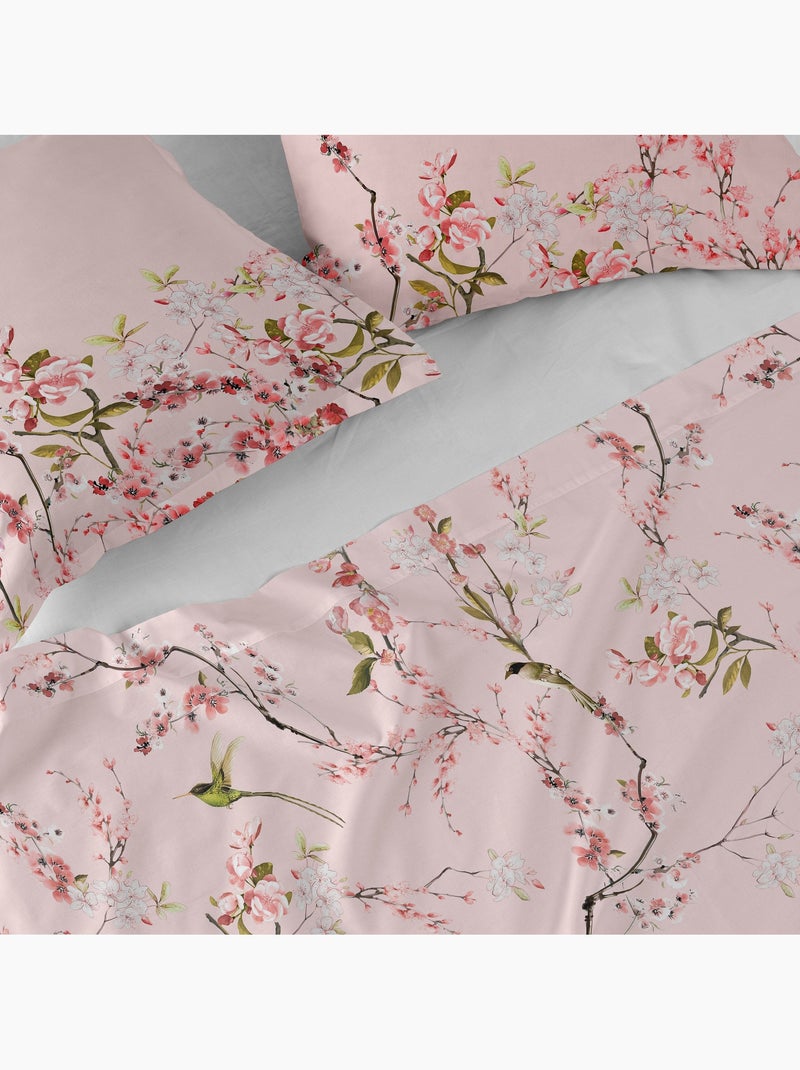 Lençol Chinoiserie rose "Happyfriday" Multicolorido - Kiabi