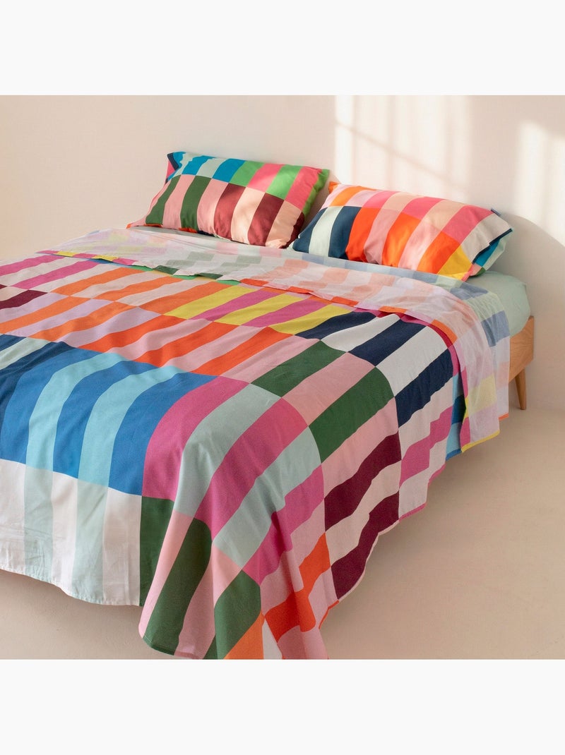 Lençol Color pop "Happyfriday" Multicolorido - Kiabi