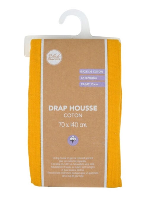 Lençol com elástico gaze de algodão douceur d'intérieur - Kiabi Lençol com elástico gaze de algodão douceur d'intérieur - Kiabi