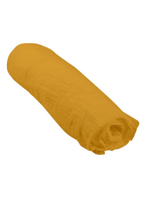 Lençol com elástico gaze de algodão douceur d'intérieur - Kiabi Lençol com elástico gaze de algodão douceur d'intérieur - Kiabi