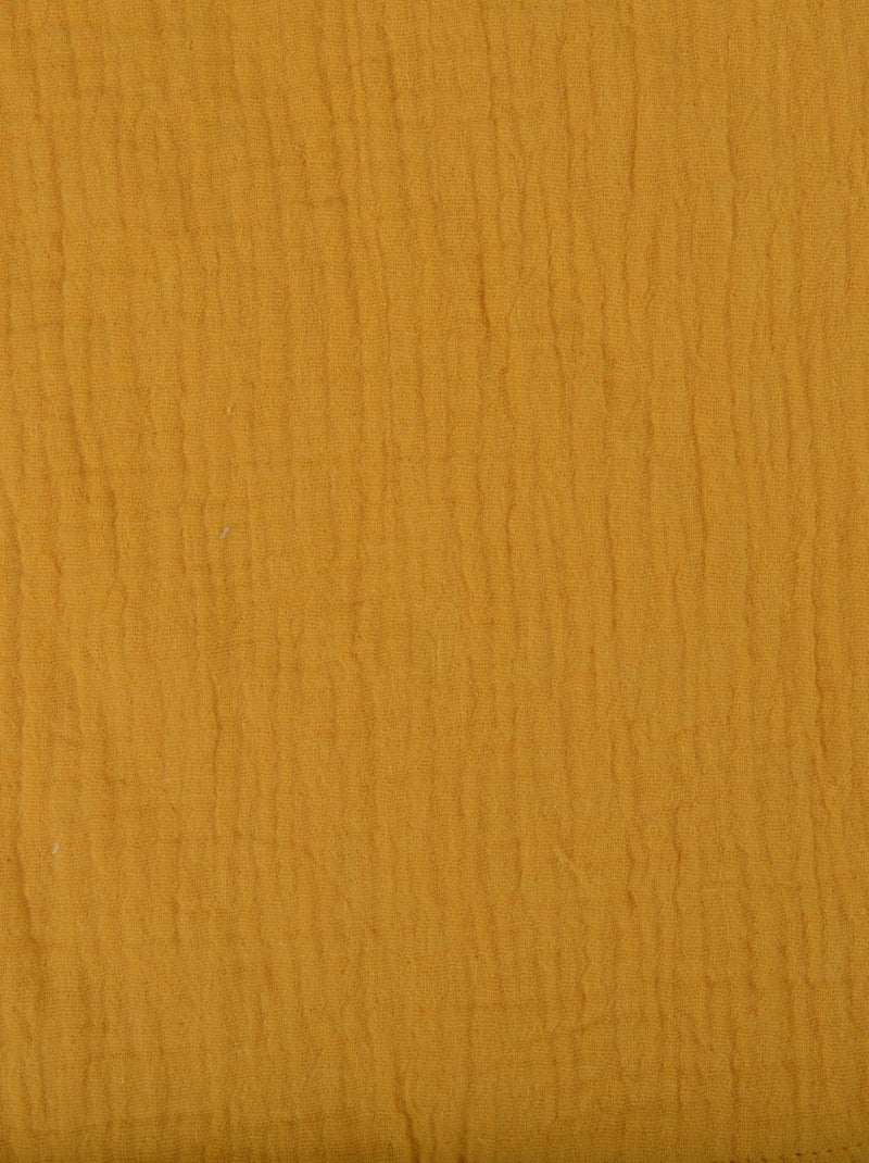 Lençol com elástico gaze de algodão douceur d'intérieur Amarelo-mostarda - Kiabi