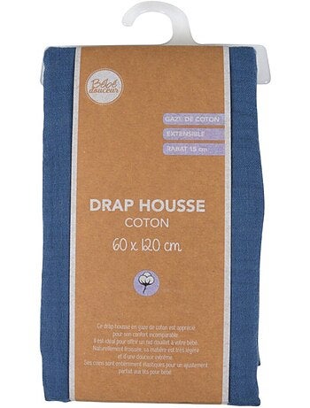 Lençol com elástico gaze de algodão douceur d'intérieur