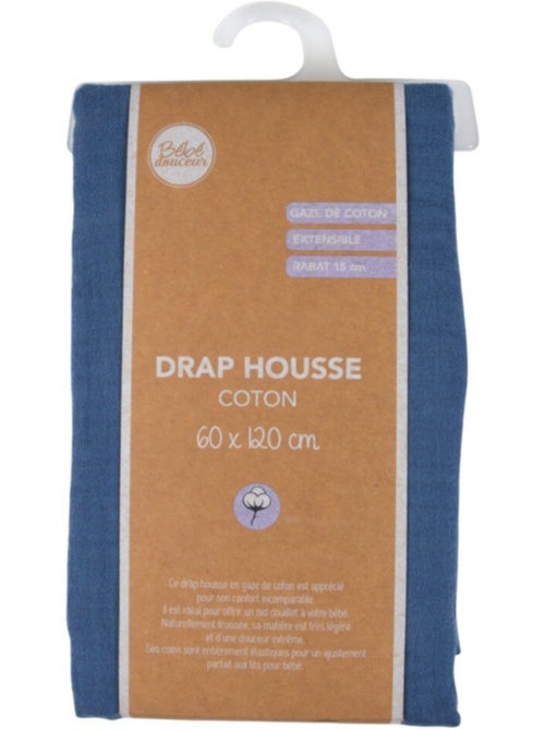 Lençol com elástico gaze de algodão douceur d'intérieur - Kiabi Lençol com elástico gaze de algodão douceur d'intérieur - Kiabi