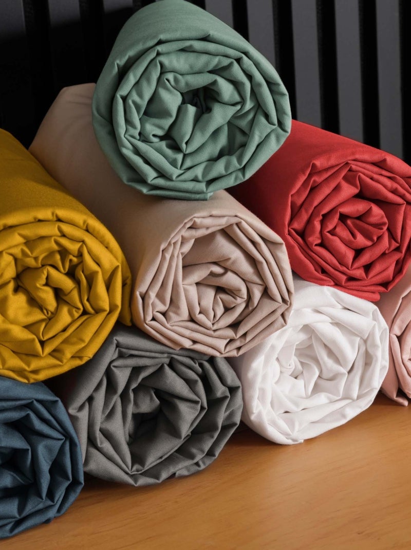 Lençol com elástico percal de algodão percale douceur d'intérieur Cinza - Kiabi