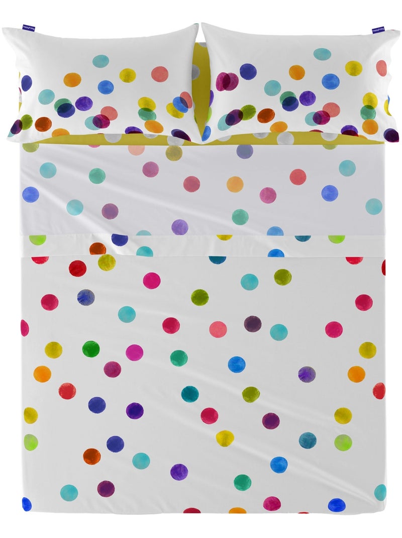 Lençol Confetti "Happyfriday" Multicolorido - Kiabi