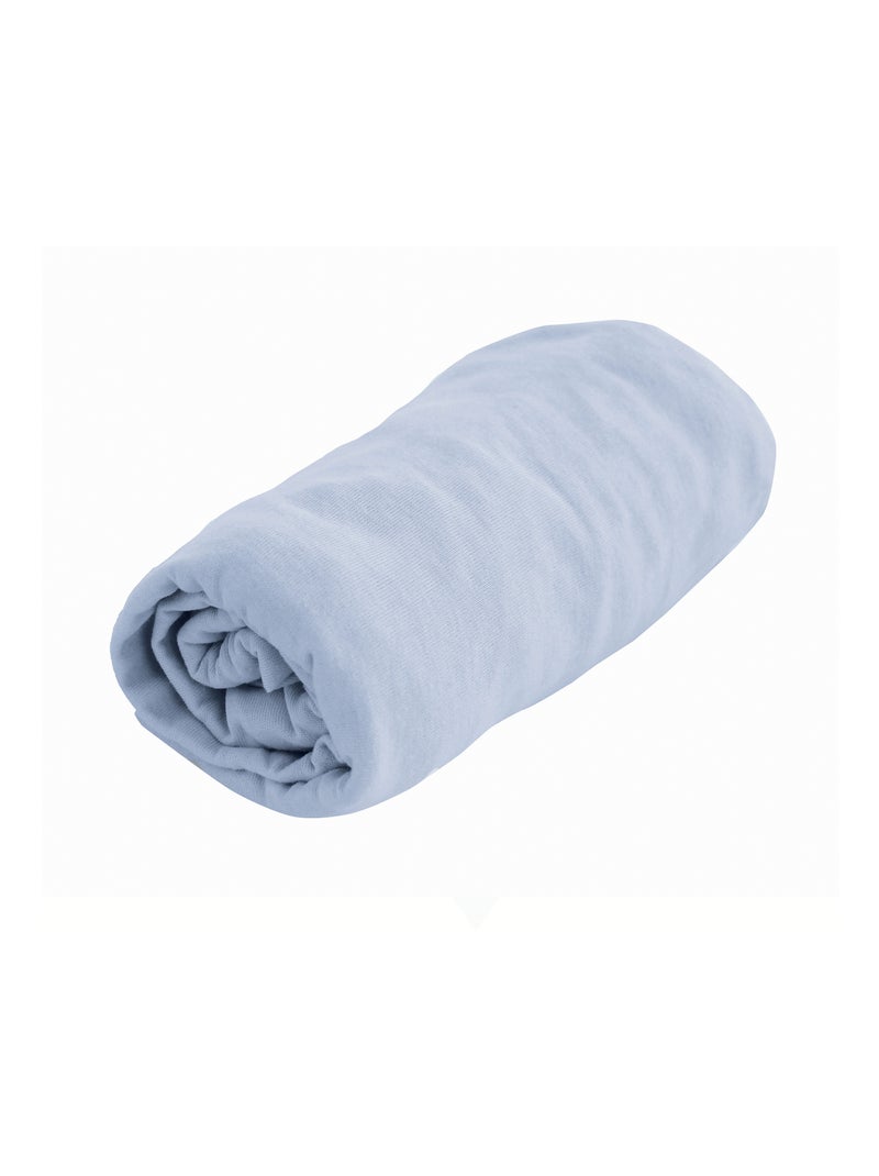 Lençol de algodão com certificação oeko tex Azul-acinzentado - Kiabi
