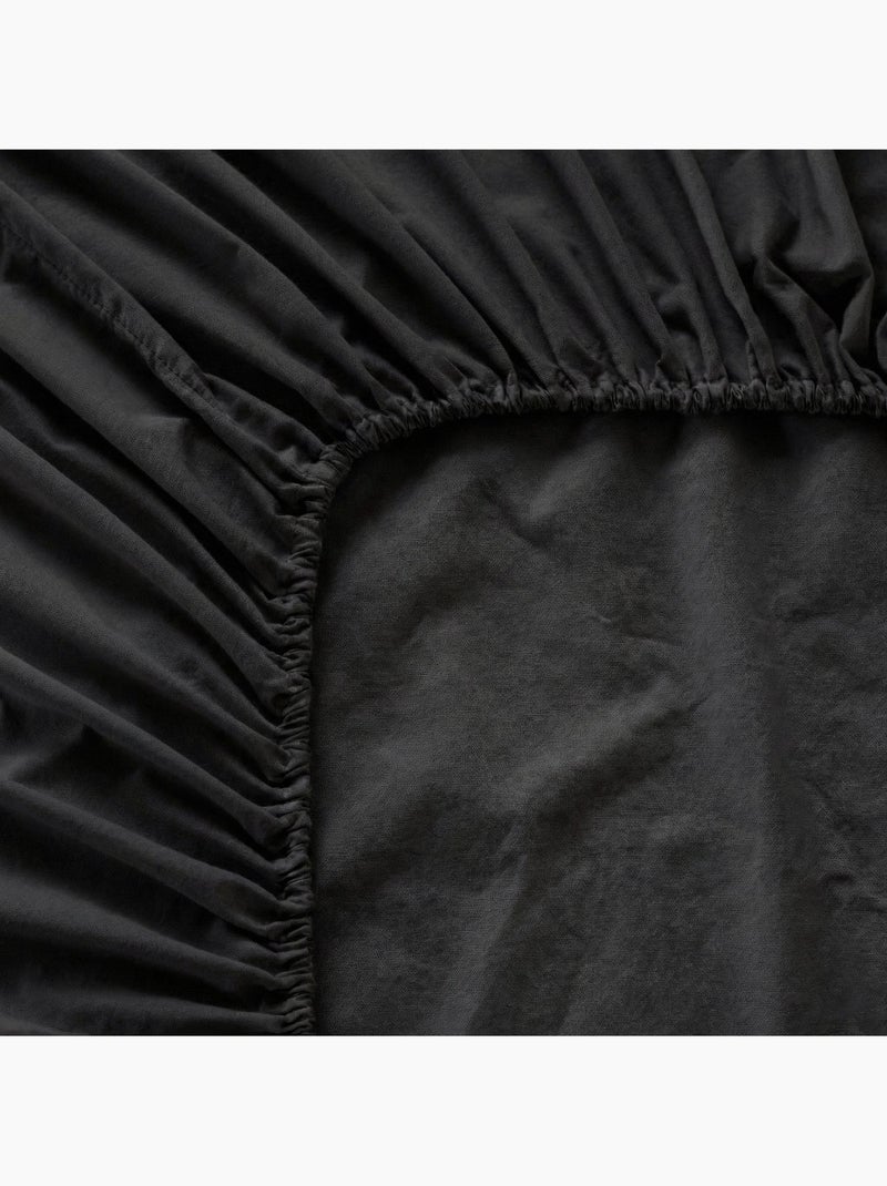 Lençol de baixo ajustável Basic "Happyfriday" Preto - Kiabi