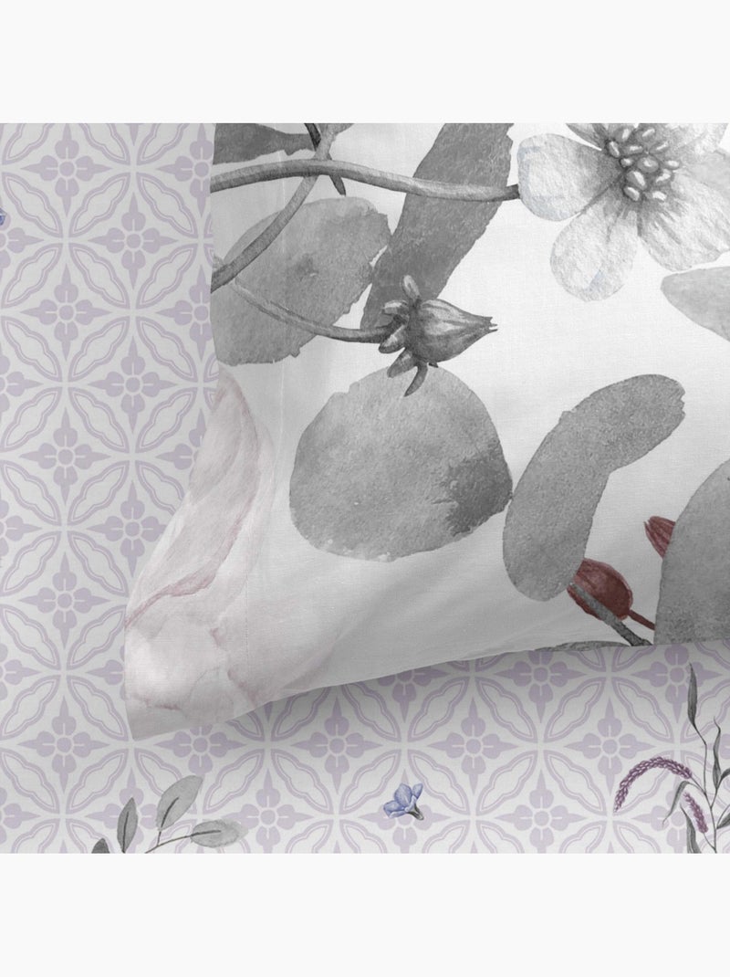 Lençol de baixo ajustável Delicate bouquet "Happyfriday" Multicolorido - Kiabi