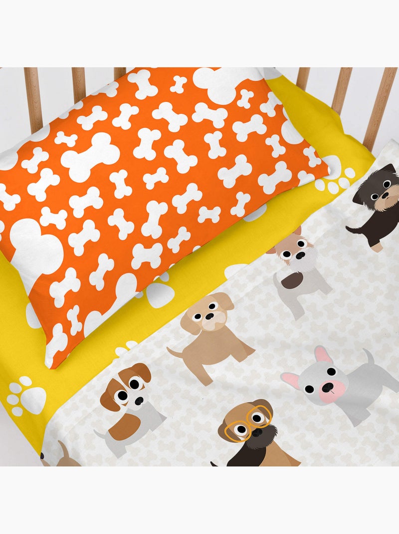 Lençol de baixo ajustável Dogs "Happyfriday" Multicolorido - Kiabi