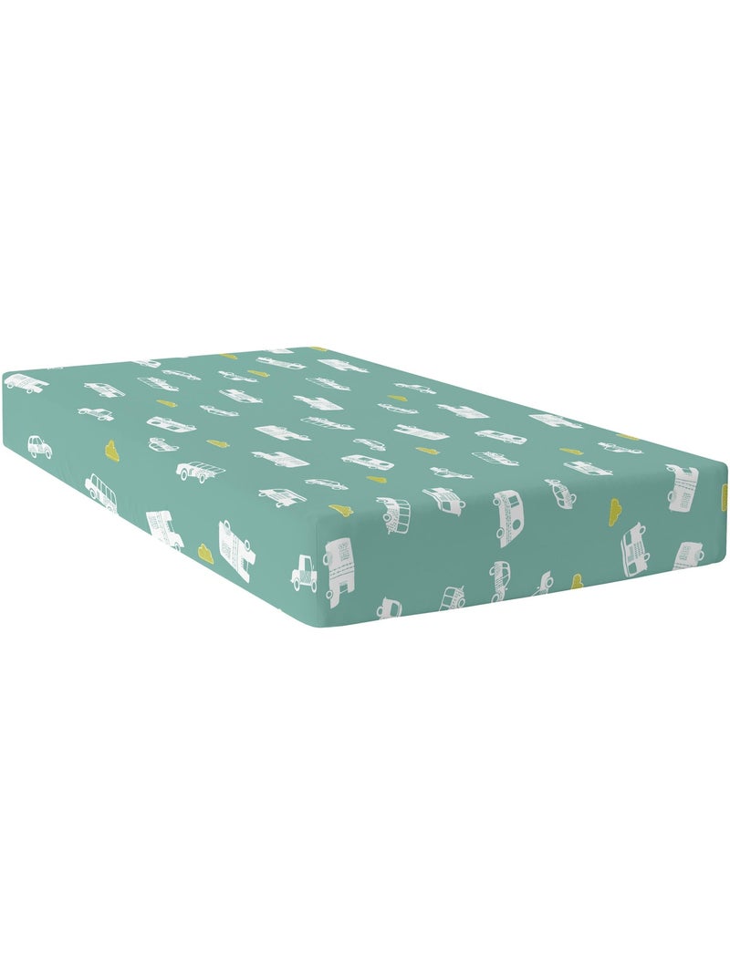Lençol de baixo ajustável Holidays "Happyfriday" Multicolorido - Kiabi