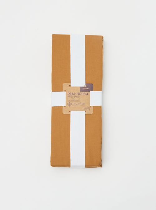 Lençol de baixo com elástico (150x200cm) em algodão - Kiabi