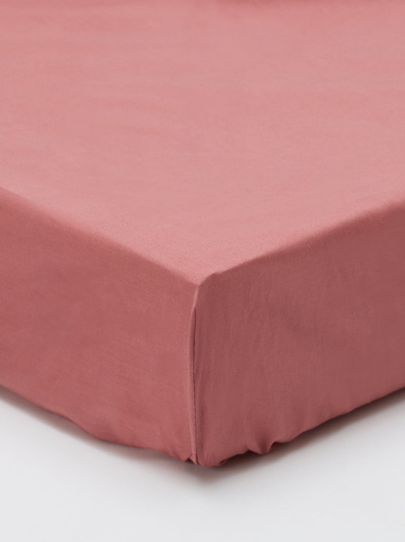 Lençol de baixo liso 140 x 200 cm ROSA - Kiabi