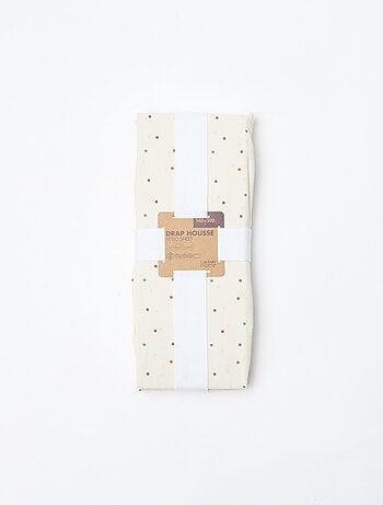 Lençol de baixo para 1 pessoa (140x200) em algodão - Kiabi Home