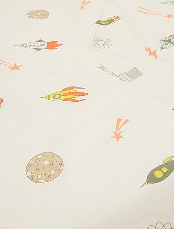 Lençol de baixo para 1 pessoa (140x200) em algodão - Kiabi Home