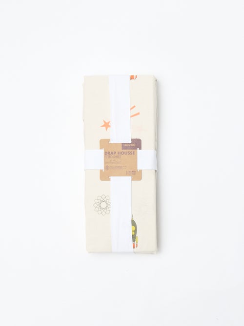 Lençol de baixo para 1 pessoa (140x200) em algodão - Kiabi Home - Kiabi