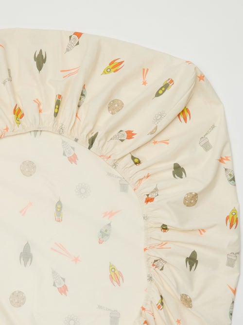 Lençol de baixo para 1 pessoa (140x200) em algodão - Kiabi Home - Kiabi