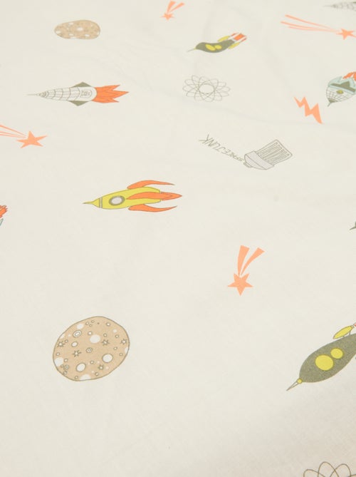 Lençol de baixo para 1 pessoa (140x200) em algodão - Kiabi Home - Kiabi