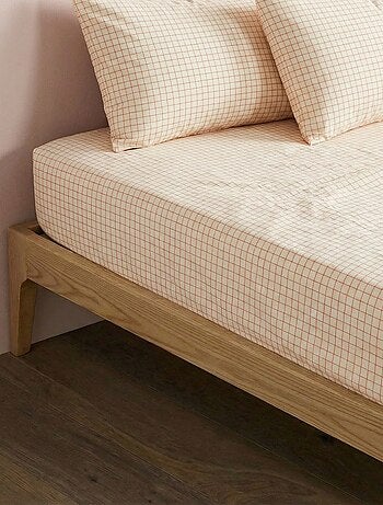 Lençol de baixo para 1 pessoa (140x200) em algodão - Kiabi Home