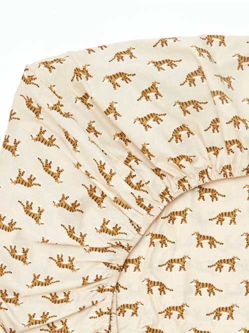 Lençol de baixo para 1 pessoa (140x200) em algodão - Kiabi Home - Kiabi