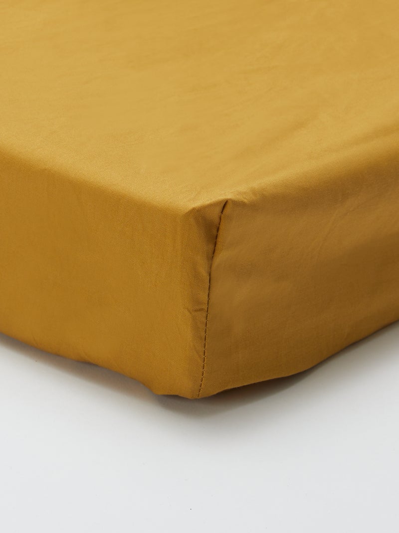 Lençol de baixo para 1 pessoa (90x190) em algodão - Kiabi Home AMARELO - Kiabi