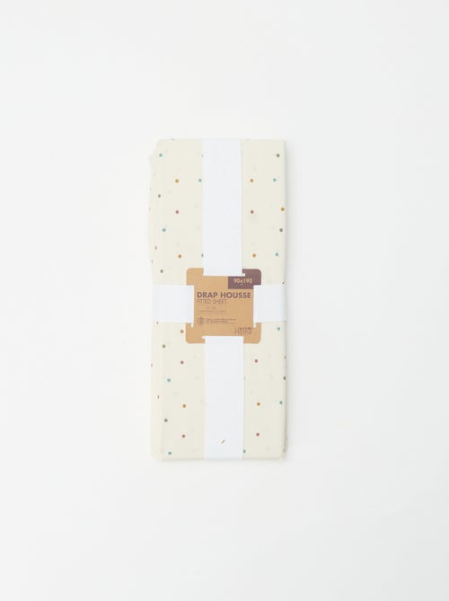 Lençol de baixo para 1 pessoa (90x190) em algodão - Kiabi Home - Kiabi