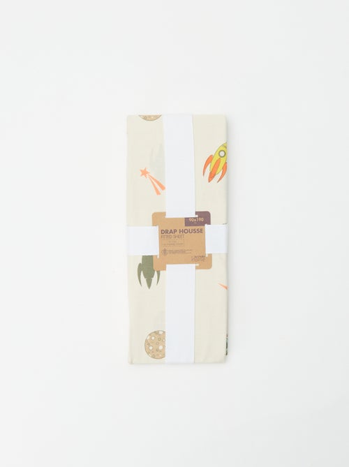 Lençol de baixo para 1 pessoa (90x190) em algodão - Kiabi Home - Kiabi