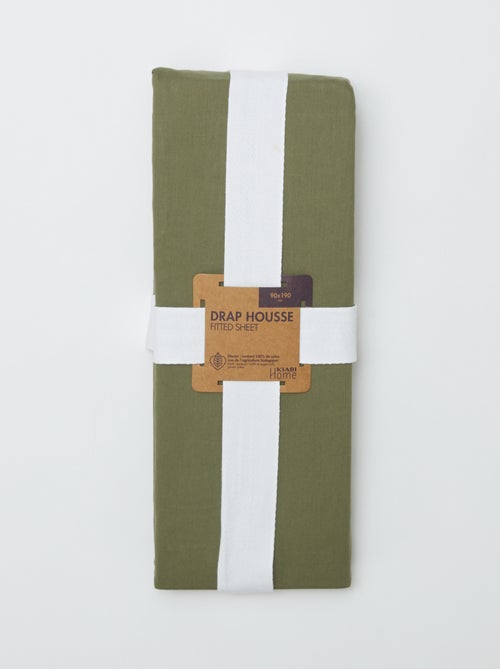 Lençol de baixo para 1 pessoa (90x190) em algodão - Kiabi Home - Kiabi