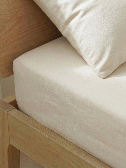 Lençol de baixo para 2 pessoas (160x200cm) em algodão - Kiabi Home - Kiabi