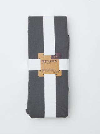 Lençol de baixo para 2 pessoas (160x200cm) em algodão - Kiabi Home