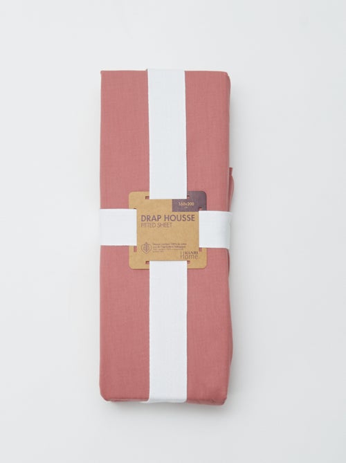 Lençol de baixo para 2 pessoas (160x200cm) em algodão - Kiabi Home - Kiabi